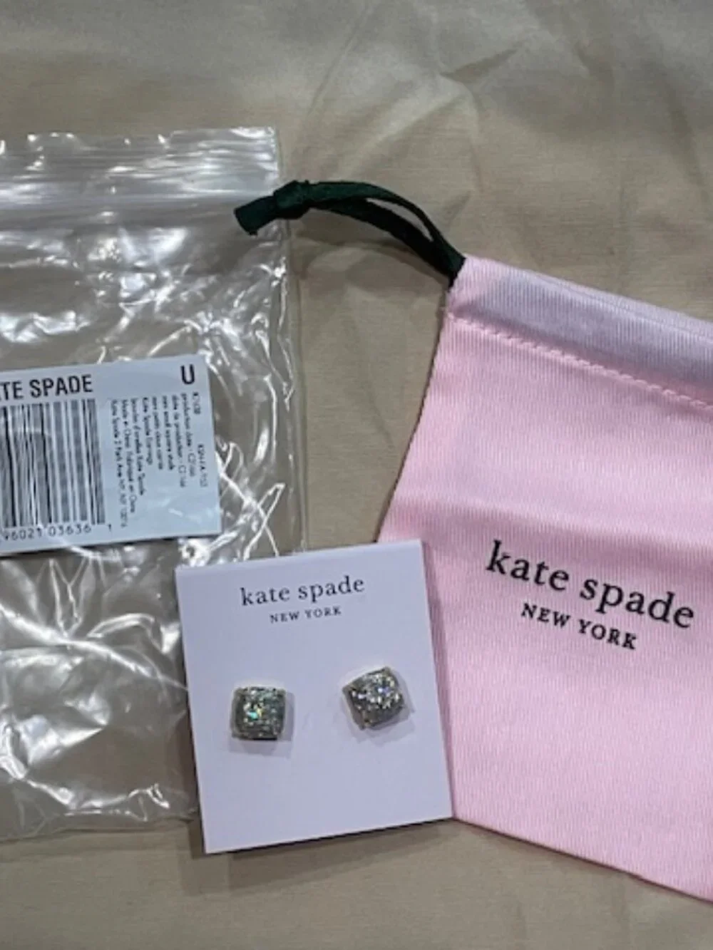 NIP Kate Spade Opal Glitter Earrings - Never Worn